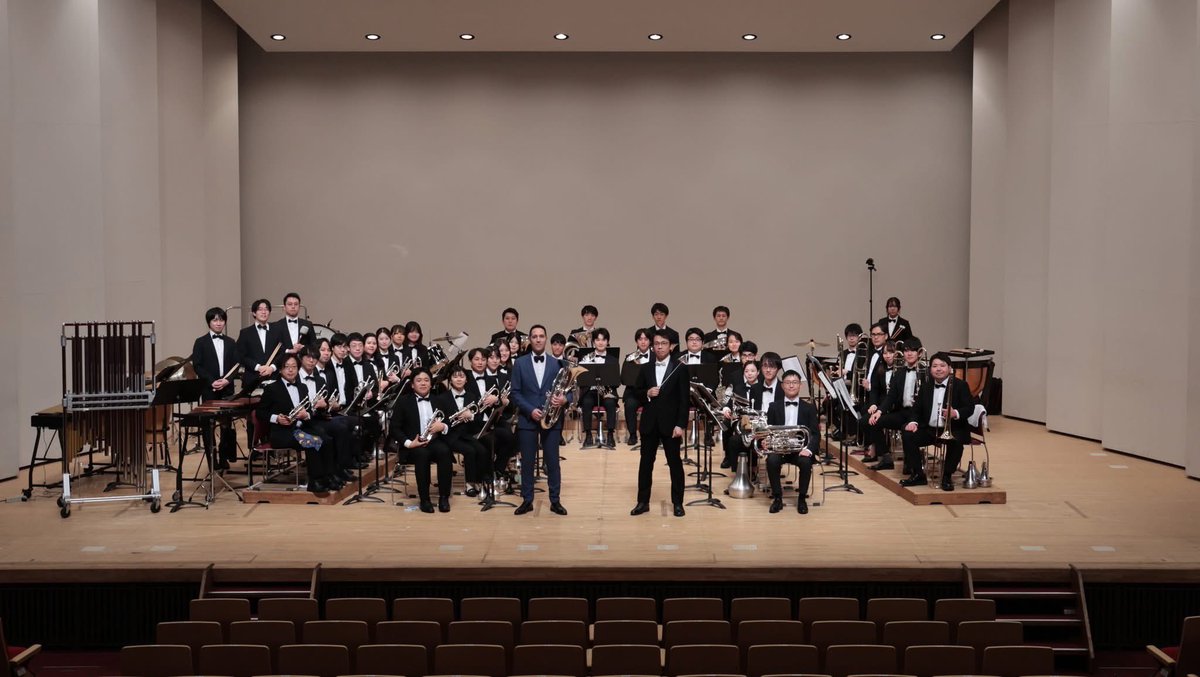 AcademicBrass's tweet photo. ✨第15回記念定期演奏会 終演✨
11月22日に開催いたしました第15回記念定期演奏会は、無事に終演いたしました！
たくさんのご来場、そして日頃から応援してくださっている皆様に心より感謝申し上げます。誠にありがとうございました！ https://t.co/e9wJrhAfRG