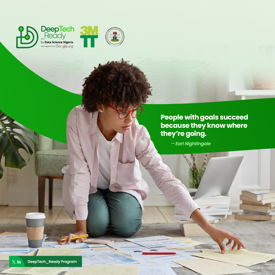 DeepTech_Ready's tweet image. Happy New Week, @DeepTech_Ready Fellows!

Success becomes inevitable when a clear direction is established.
Define your goals. Master your modules. Move with intention.

Your future is already in motion — keep going.

#DataScienceNigeria #3MTTDeepTechReady