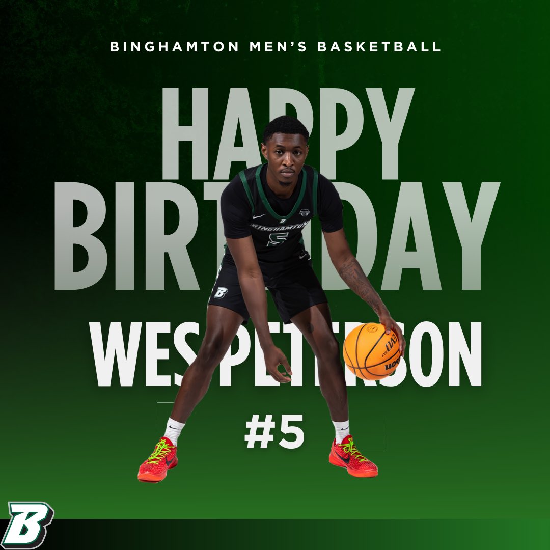 #BearcatNation, 𝐣𝐨𝐢𝐧 𝐮𝐬 𝐢𝐧 𝐰𝐢𝐬𝐡𝐢𝐧𝐠 𝐨𝐮𝐫 𝐯𝐞𝐫𝐲 𝐨𝐰𝐧 <a href="/WesP_24/">Wes Peterson Jr</a> 𝐚 𝐡𝐚𝐩𝐩𝐲 𝐛𝐢𝐫𝐭𝐡𝐝𝐚𝐲! 💚🎂

#ONEBinghamton