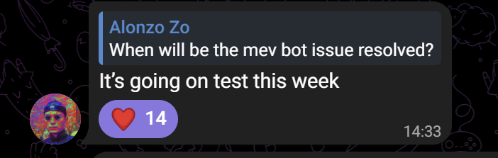 $TAO - Is this the end for MEV bots?

<a href="/const_reborn/">const</a> teasing a major update for all the dTAO believers, where the mempool would be encrypted, and so protected.