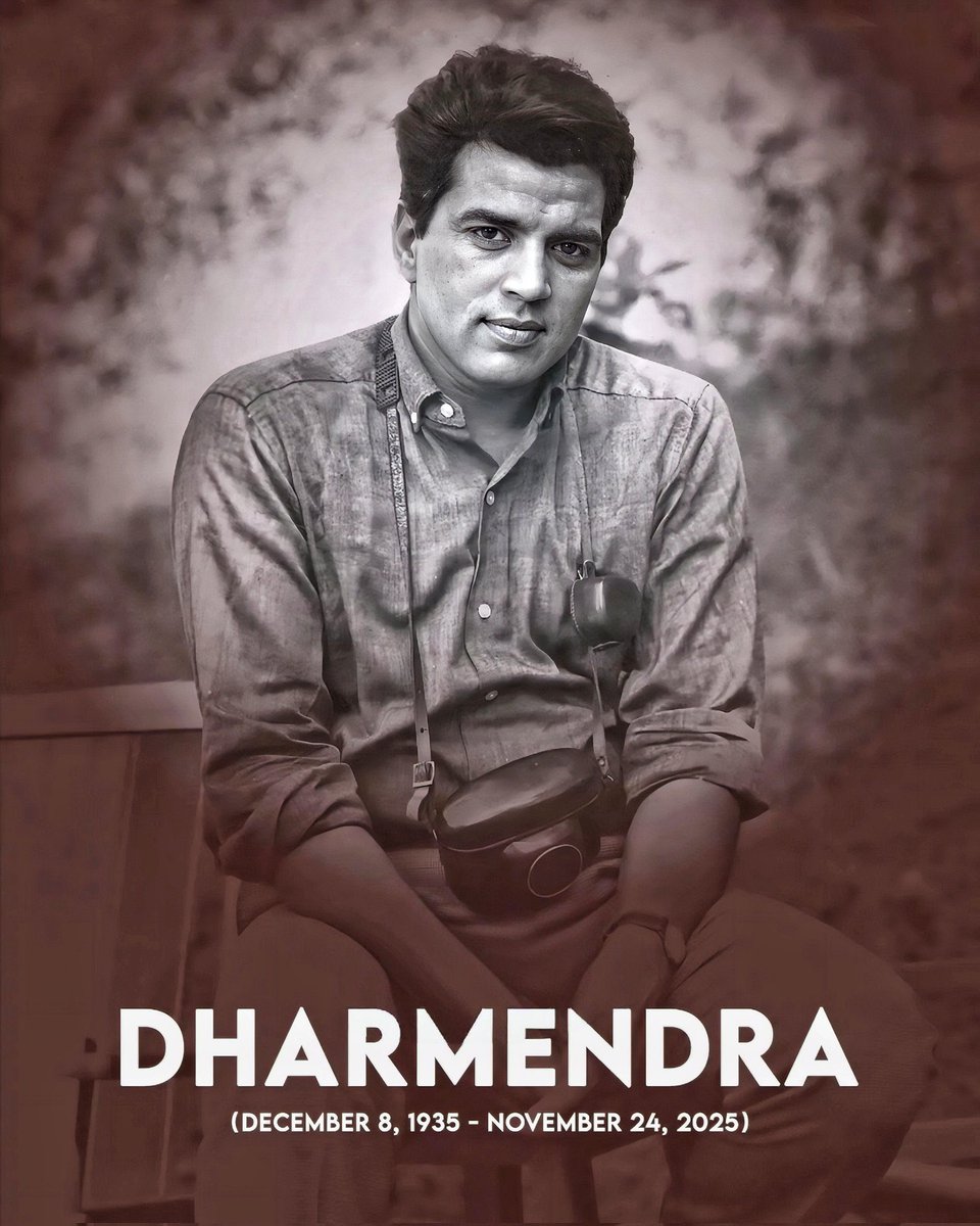 DivyaMaderna's tweet image. सिनेमा जगत की एक चमकती हुई विरासत आज हमारे बीच नहीं रही।

धर्मेंद्र जी का निधन भारतीय फ़िल्म जगत के लिए ही नहीं, बल्कि उन करोड़ों लोगों के लिए भी एक अपूरणीय क्षति है, जिन्होंने उन्हें पर्दे पर देखा और उनके अभिनय के प्रशंसक बनें।

उनकी सादगी, सहज अभिनय और दिल छू लेने वाला…