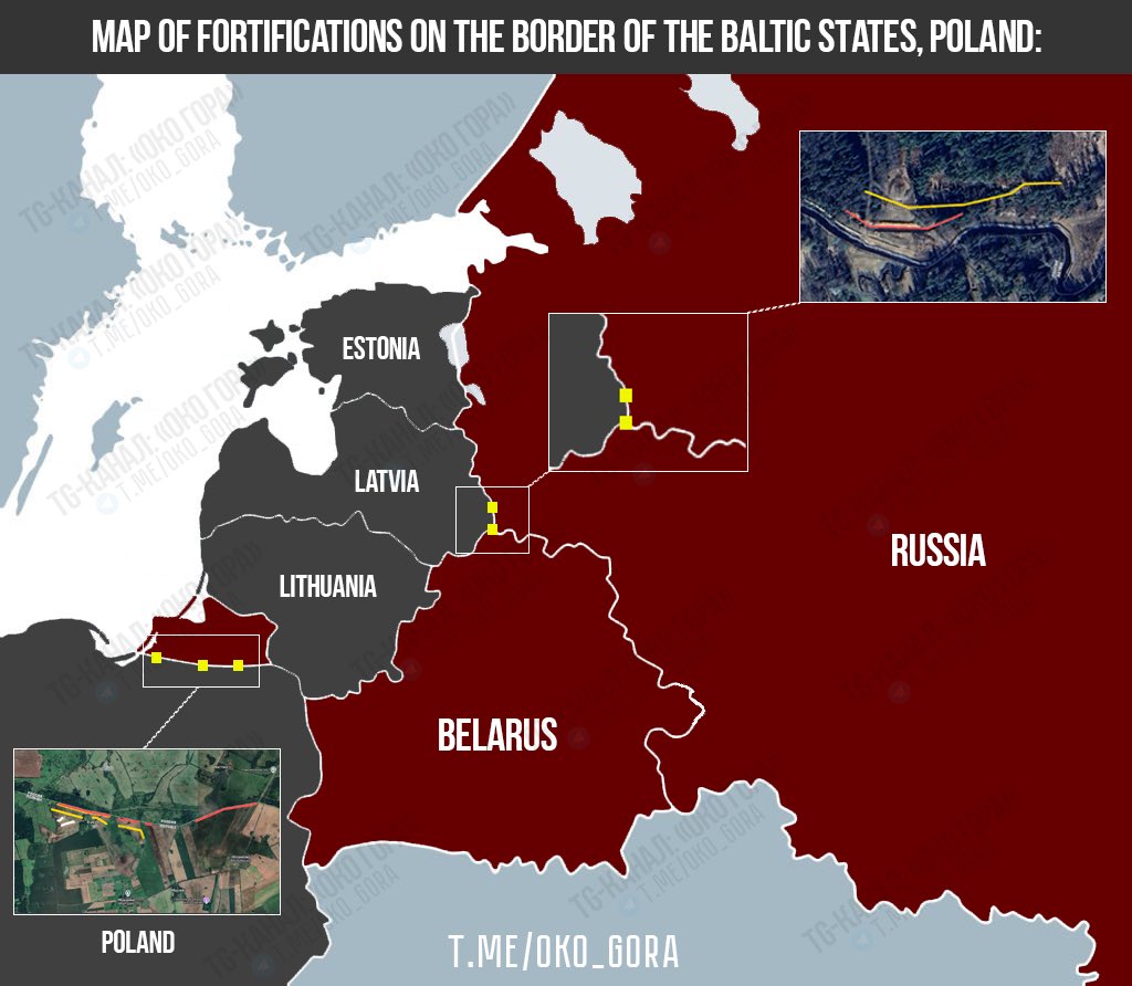 oko_gora_tg's tweet photo. 🚩 I wanted to make a detailed post analyzing the engineering and fortification structures in the Baltic states and Poland.

In the end, I found only a few small sections with “dragon’s teeth,” along with a handful of trenches and foxholes.

🧵Thread 1/3 https://t.co/uOPNcrKII6