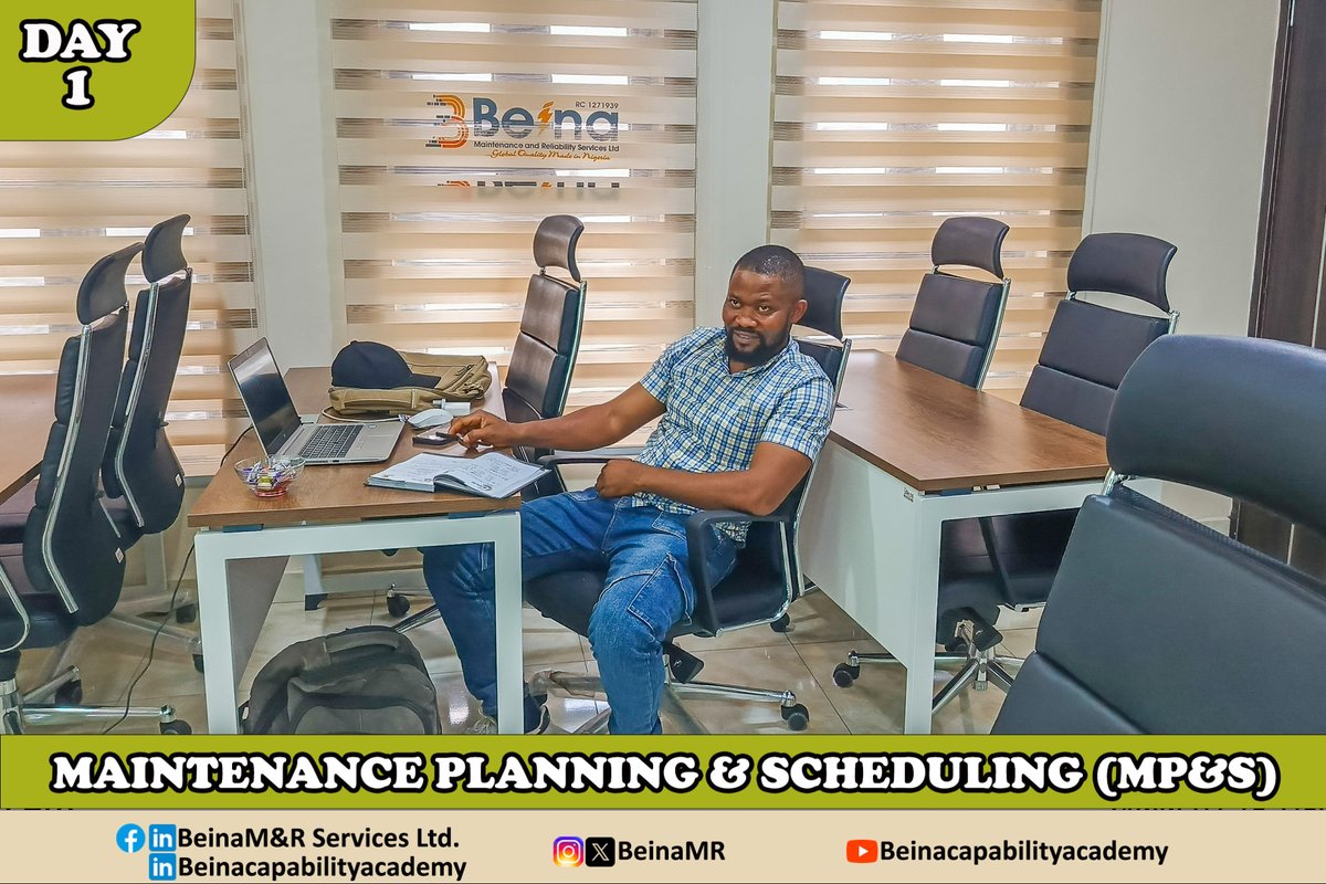 BeinaMR's tweet image. Day 1 of 3: Maintenance Planning &amp;amp; Scheduling (MP&amp;amp;S) Masterclass @BeinaMR 

Today marked the beginning of a transformative 3-day masterclass focused on building excellence in Maintenance Planning and Scheduling.