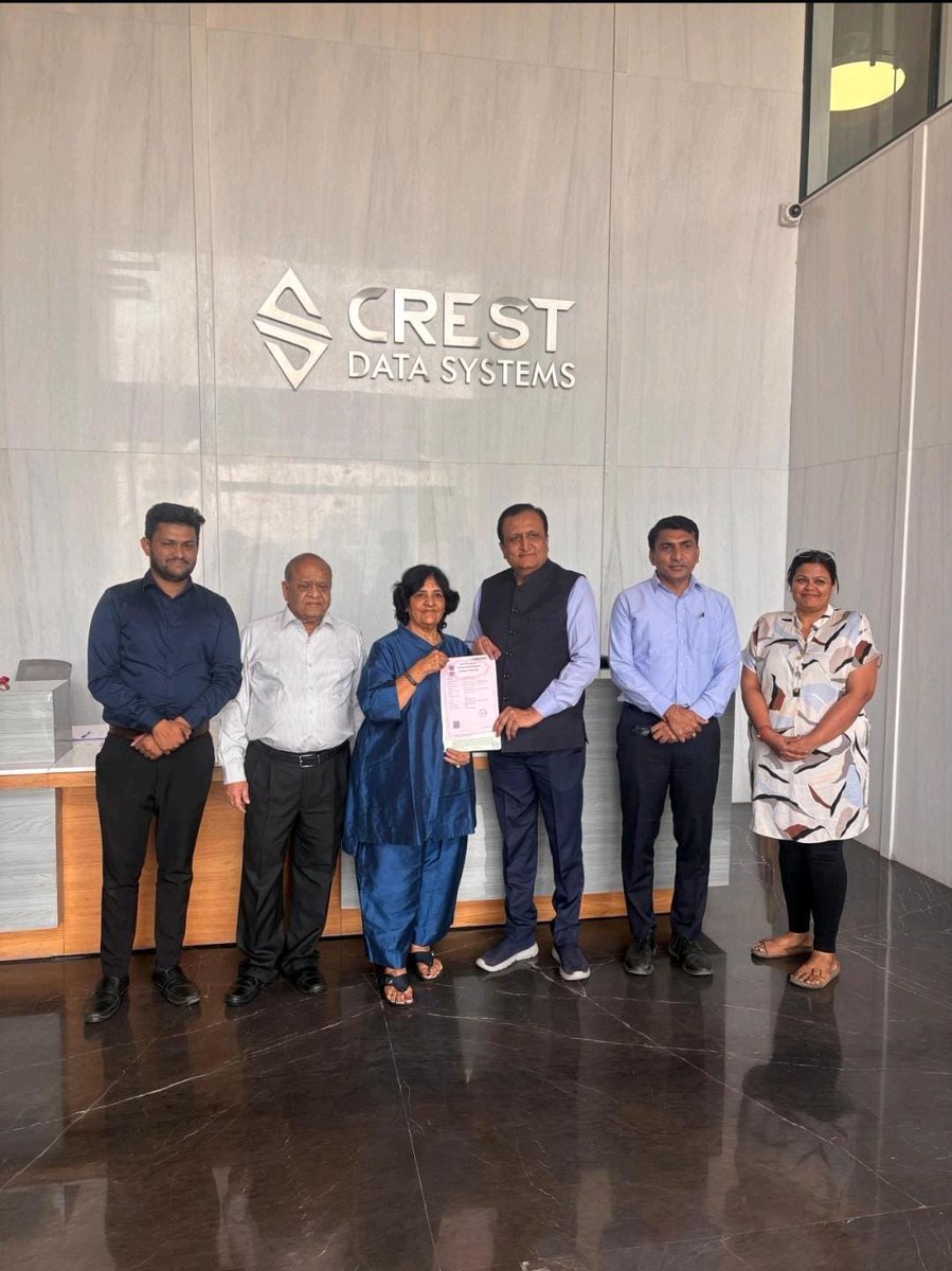 AmdavadAMC's tweet photo. 📢 MoU Signing with Crest Data | Advancing Urban Health in Ahmedabad

Ahmedabad Municipal Corporation - AMC, under its CSR initiative, is pleased to announce the signing of a Memorandum of Understanding (MoU) with Crest Data Systems for the development of a new Urban Health Center (UHC) named “Beena Manoj Shah Urban Health Center” at plot no 169, TP-41, Science City, Gota, Ahmedabad.

The MoU was signed in the presence of Mrs. Beena Shah, Director, Crest Data; Mr. Malhar Shah, CEO, Crest Data; Mr. Manish Trivedi, Director, AMC MET; and Dr. Bhavin Solanki, Medical Health Officer, Health Department, AMC.

This partnership represents a major step toward strengthening community health infrastructure and improving access to essential primary healthcare services for residents of the Gota area. Through their CSR contribution of ₹3 crore, Crest Data Systems will support the development of a modern, well-equipped, and patient-friendly Urban Health Center that will serve as a key healthcare facility for the community.

AMC’s CSR Cell remains committed to building impactful collaborations that drive sustainable development and enhance the quality of life for citizens across Ahmedabad. This MoU reflects our shared commitment to fostering healthier, stronger, and more resilient urban communities.

We sincerely appreciate Crest Data for partnering with AMC in this important endeavour.

Together, we move towards a healthier Ahmedabad.

Malhar Shah, Mili Khamar  

#AMCCSR #CrestDataSystems #MoUSigning #UrbanHealth #PublicHealth #Ahmedabad #CSRPartnership #SustainableImpact