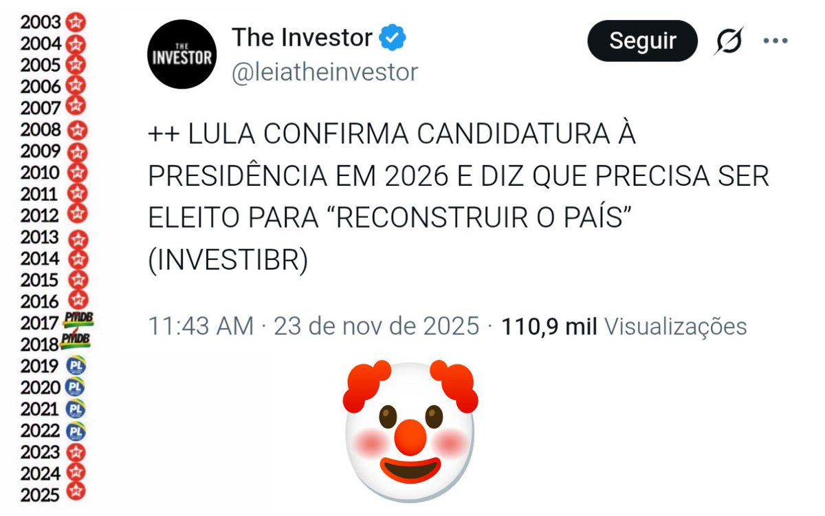 henriolliveira_'s tweet image. &quot;LULA diz que precisa ser reeleito para &apos;reconstruir o país&apos;&quot;.

Reconstruir o país que eles mesmos destruíram? Nos últimos 23 anos, em 17 o Brasil foi governado pelo PT! 

Não é possível que a pessoa seja tão imbecil a ponto de acreditar nessa lorota...
