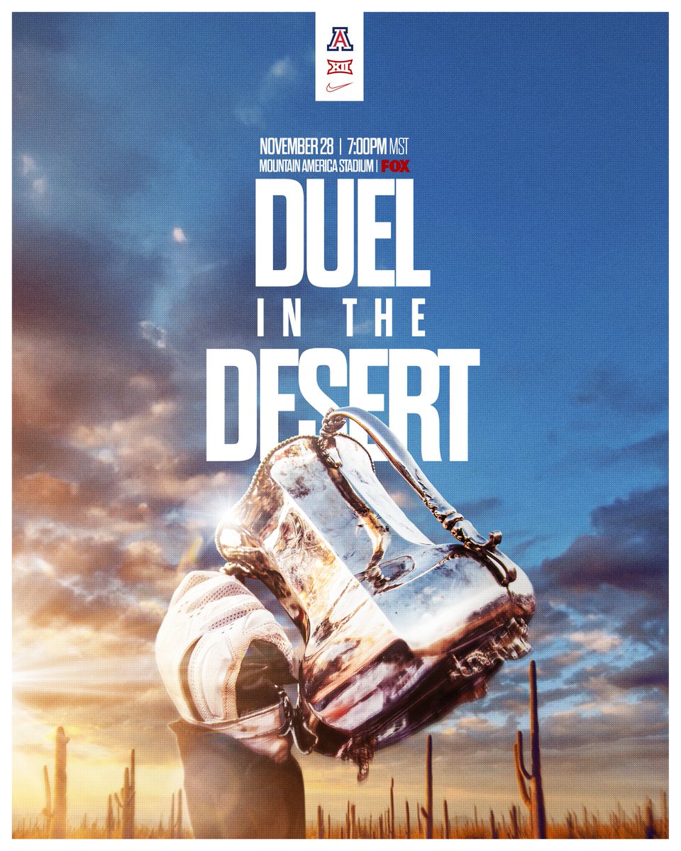 headed up north
⏰ 7:00 MST
🏟️ Mountain America Stadium
📺 FOX
📻 Wildcats Radio 1290