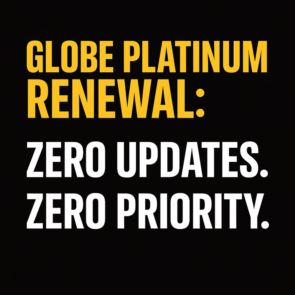 jorge0008's tweet image. Globe Platinum renewal but ZERO updates on my iPhone 17 Pro Max.
Priority daw, pero wala namang priority.
Anyone else?
#GlobePlatinum #GlobePH #iPhone17ProMax