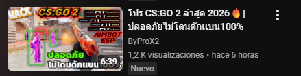 sendohCS's tweet image. Un tailandés me acaba de robar una miniatura de un vídeo mío para vender cheats xD