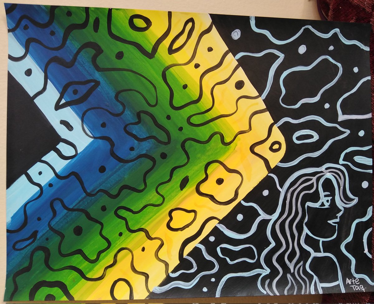 fran_ikigai's tweet image. Otra pintura abstracta y experimental del 2024. 🎨🖌️

#arteabstracto
#abstractart