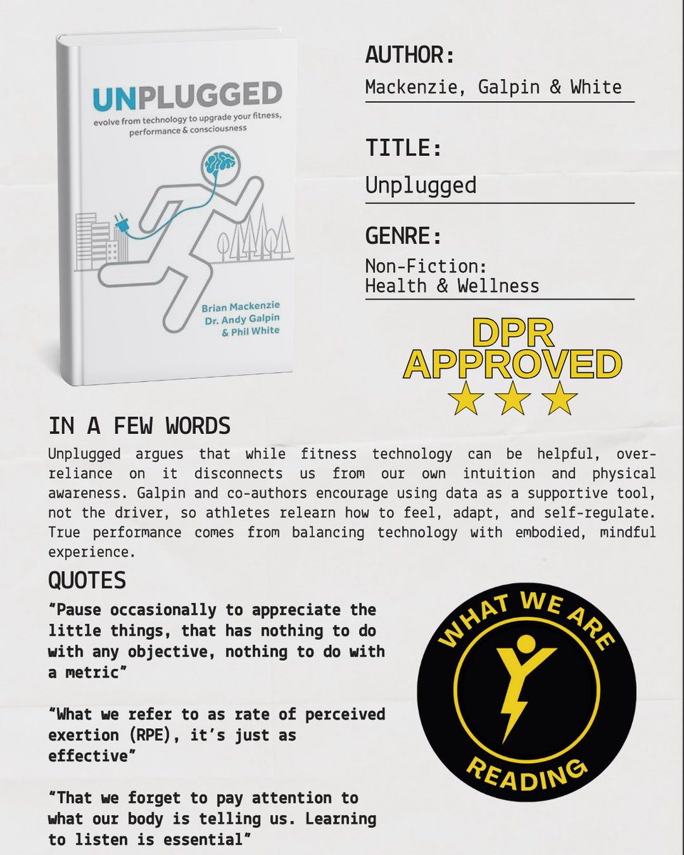 DHFitness's tweet image. 📚 Unplugged
A reminder that tech can guide us, but it can’t replace intuition or body awareness.
Data matters, but self-awareness matters more.

#VitalityProgram #Unplugged #Healthspan #MovementMatters #DynamicPerformance