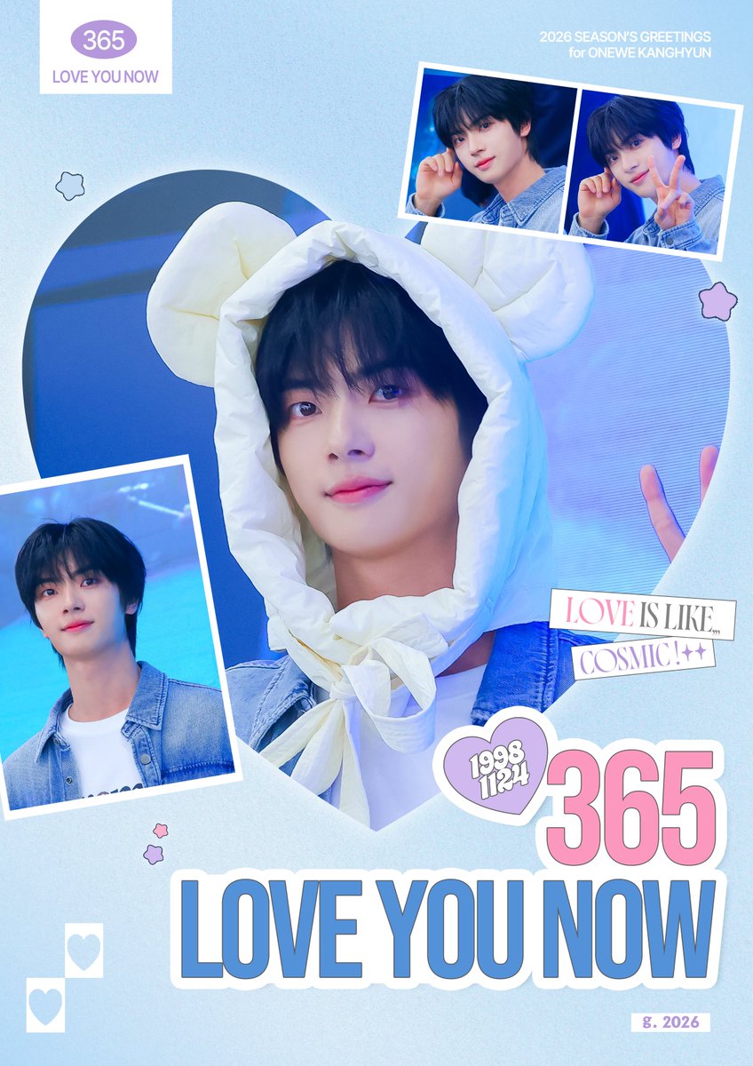 khyn9u's tweet photo. 365 love you now!

2026 SSGT for KANGHYUN
© 𝗴. 
-

현구의 28번째 생일을 축하하며
RT 추첨을 통해 시즌그리팅을 드립니다

⊹ 국내 주소지 한정 
#ONEWE #원위 #강현 #KANGHYUN https://t.co/41qfUvpuRR