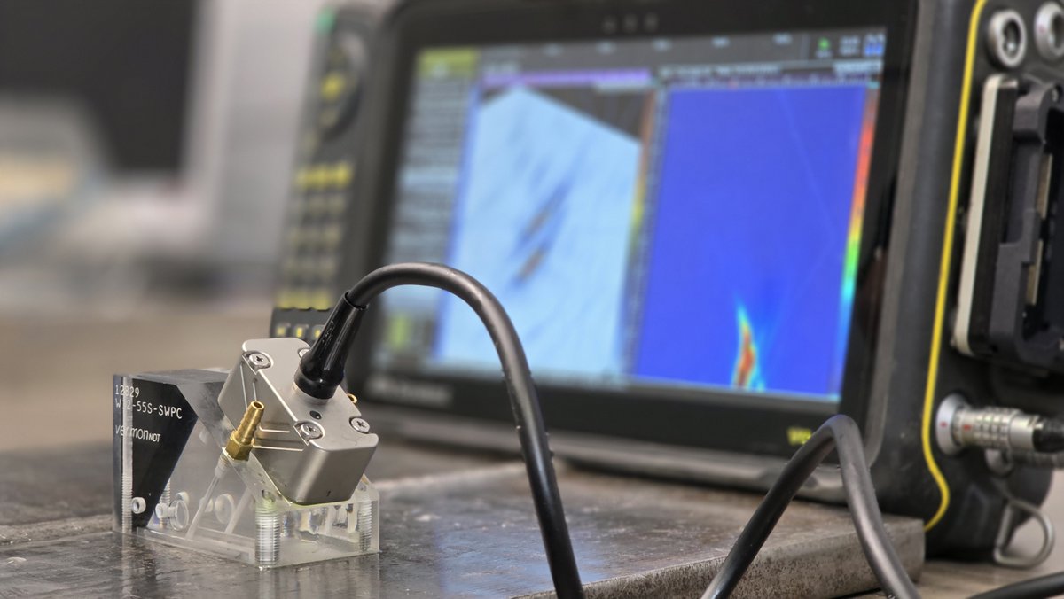 VermonNDT's tweet image. 🔍 TA Vermon NDT Type 12 probe In action !

🔹 Probe: Type 12
🔹 Wedge: 55° shear wave, rexolite
🔹 Use case: Weld inspection

Built for accuracy and consistency across the plate.
Shop the setup
#VermonNDT #WeldInspection #FlawDetection #UltrasonicTesting #NDT