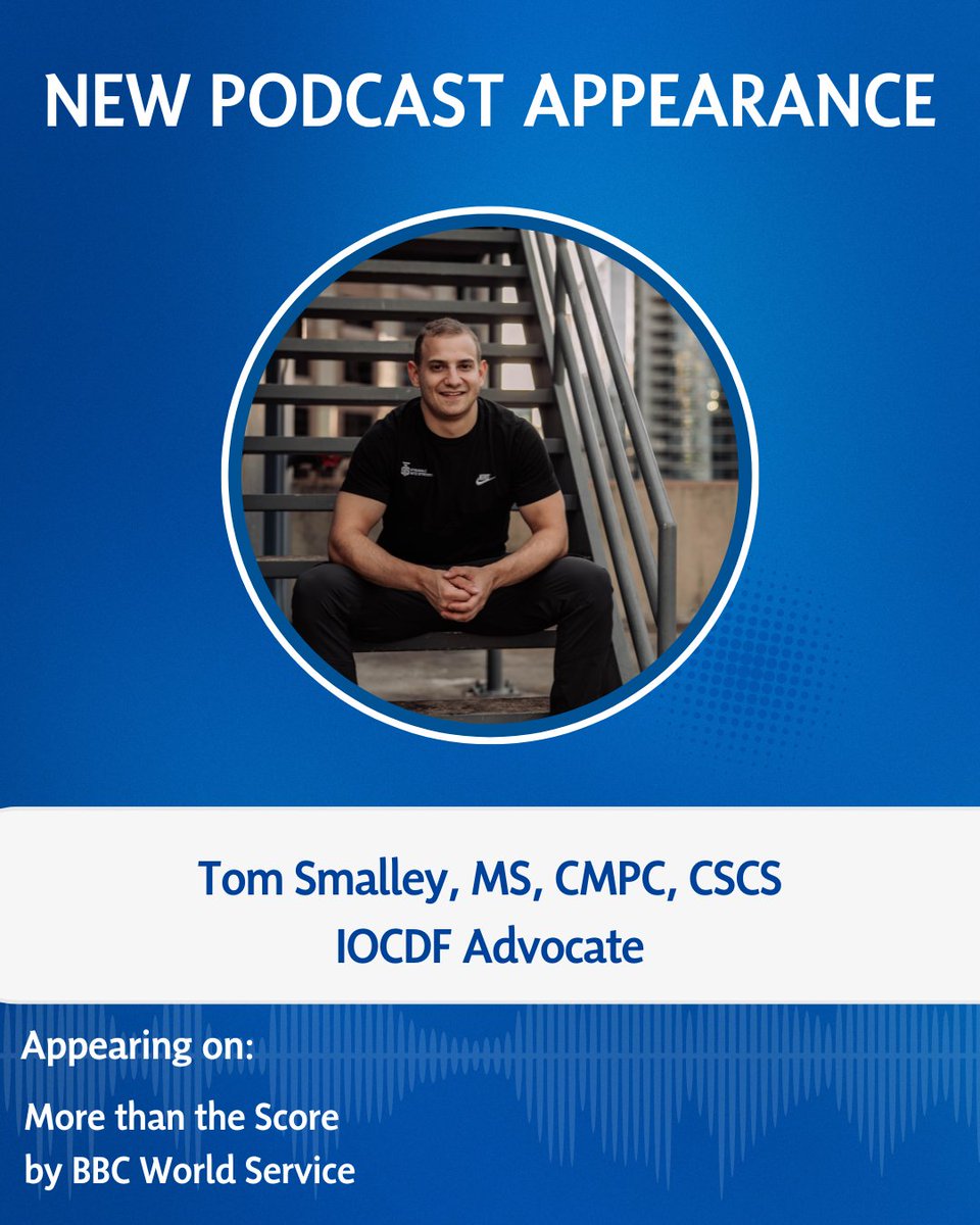 IOCDF's tweet image. In a new appearance on the More than the Score podcast by BBC World Service, IOCDF Advocate Tom Smalley opens up about OCD and athletics—sharing both his personal experience and the real day-to-day impact of the disorder.

&quot;I was so affected when I was 16 years old, and I still…