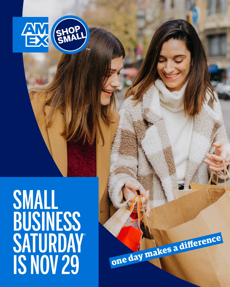 AndresONeilLowe's tweet image. Small businesses are the backbones of our communities, and we love to see them thrive! If you&apos;ll be out shopping or dining this weekend, be sure to support them.

#shoplocal #smallbusinesssaturday #ShopSmall
