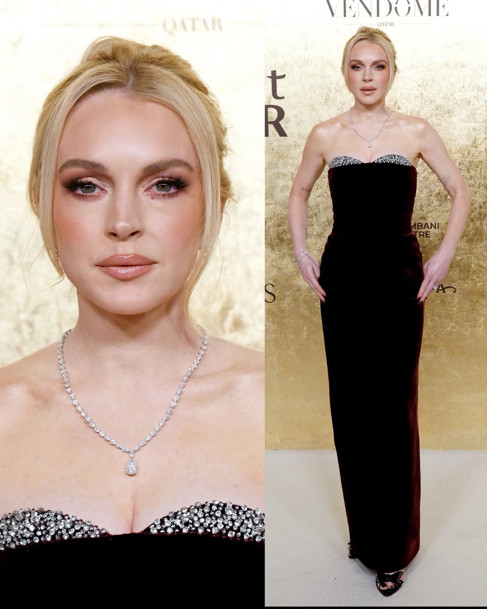 📸 Lindsay Lohan at the Fashion Trust Arabia Awards Ceremony, Doha, Qatar  (November 22)