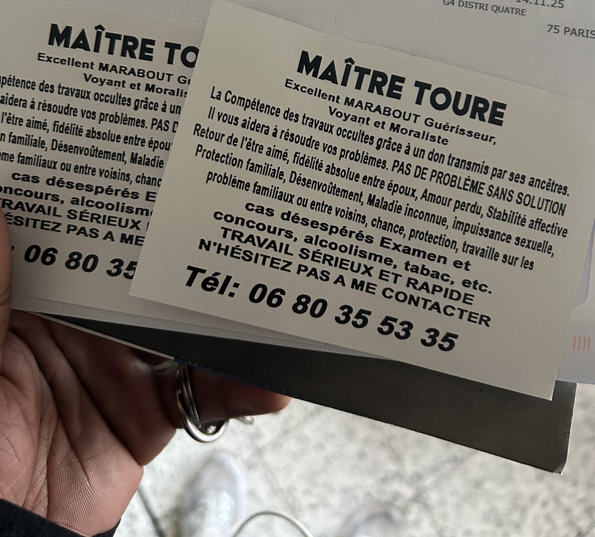 Bon maître Toure on a du boulot à faire