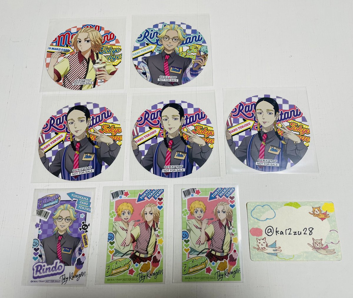 【交換】東京リベンジャーズ 東リべ キャラウムカフェ スイーツダイナー コースター 特典 ミニフォトカード 

【譲】画像参照

【求】同種 場地 
        又は異種 紙・カード類 場地

※異種は何でも検討致しますが、
希望絵柄では無い場合、お断りする場合も御座います🙇‍♀️

↓続く