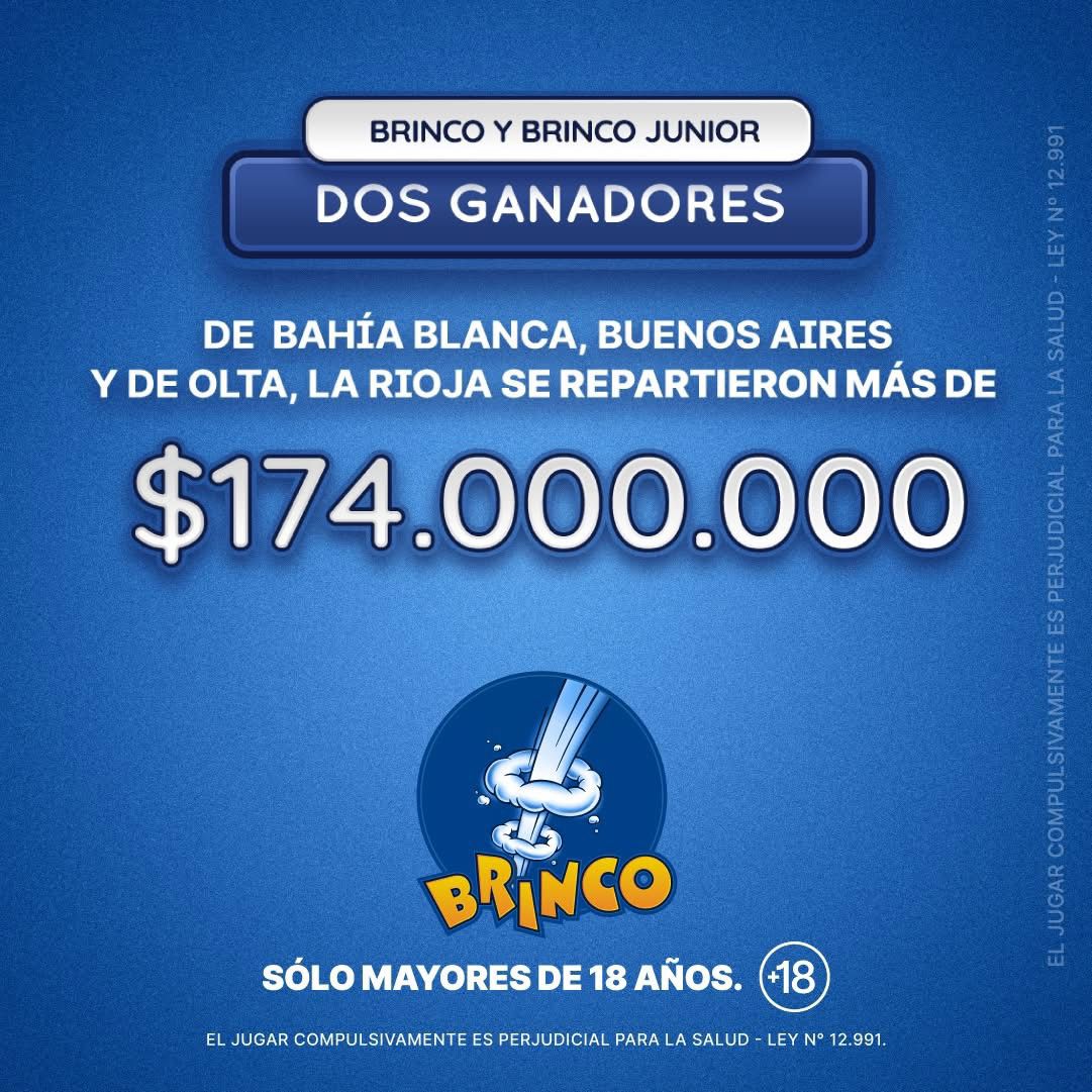 Felicitaciones un nuevo ganador del BRINCO  en Nuestra Provincia  #AJALAR