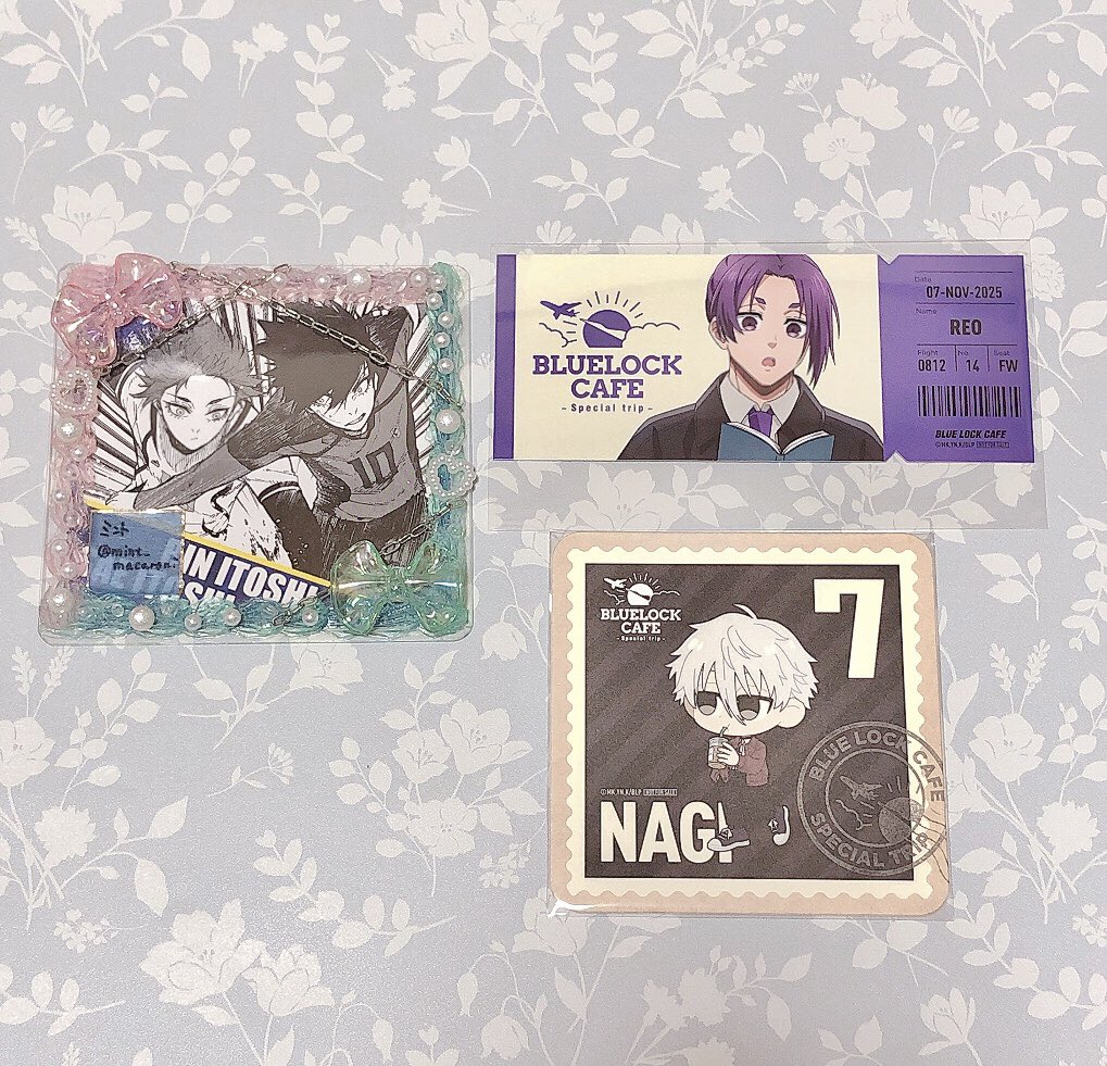 【交換】ブルーロック BLUELOCK CAFE special trip

✧譲
御影 玲王 凪

✧求
チケット風カード 冴
コースター 凛

❁都内手渡しのみ
11/28.30.12/4

コースターは緩募のためチケット風含む希望
検索からもお気軽にお声掛けください🕊️