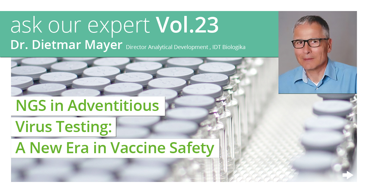 idtbiologika's tweet image. #𝗔𝘀𝗸O𝘂𝗿𝗘𝘅𝗽𝗲𝗿𝘁 ➡️#NGS is transforming how we detect adventitious viruses. In our expert insight we share how analytical strategy plays a decisive role in the success of NGS-based adventitious virus testing #AVT.

#VirusDetection #GMPTesting #CDMO