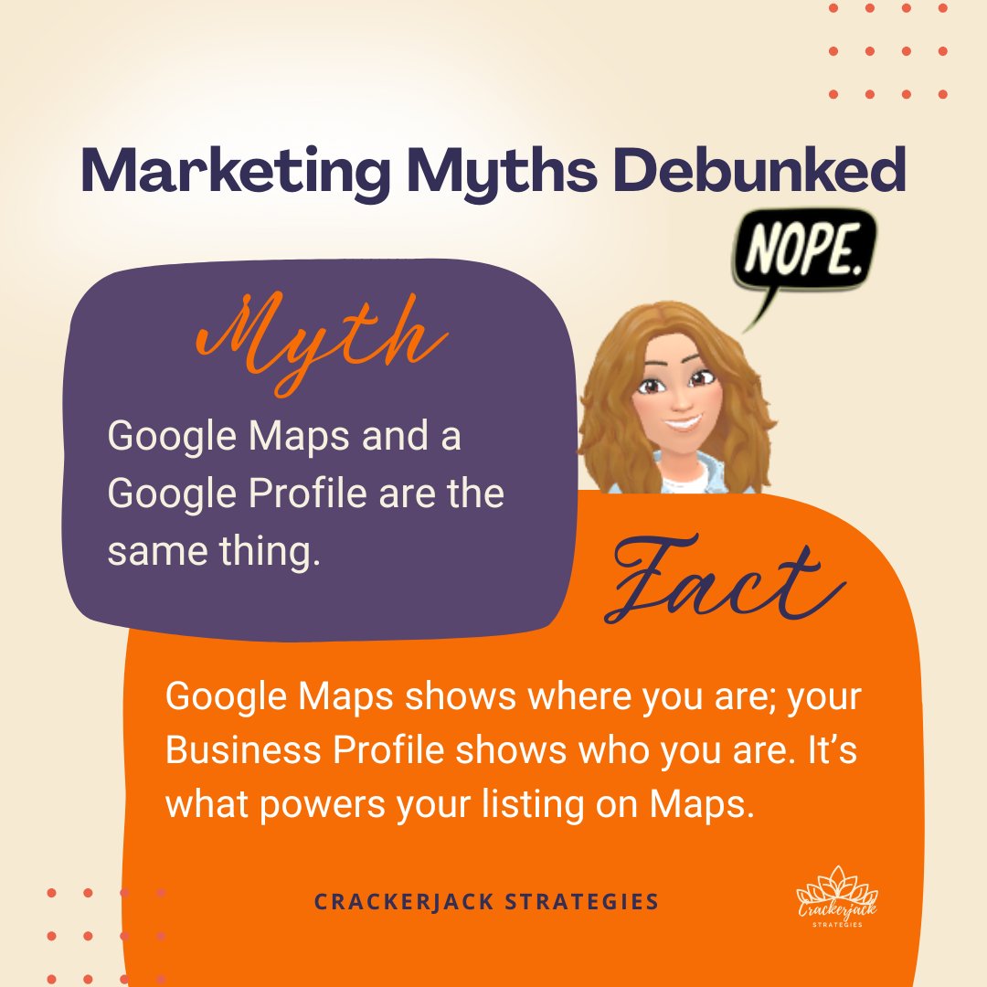 CrackerjackStr's tweet image. If you haven’t claimed and optimized your profile, you’re missing out on being seen! Let’s get you noticed. 👊  
#CrackerjackStrategies #LocalSEO #GoogleBusinessProfile