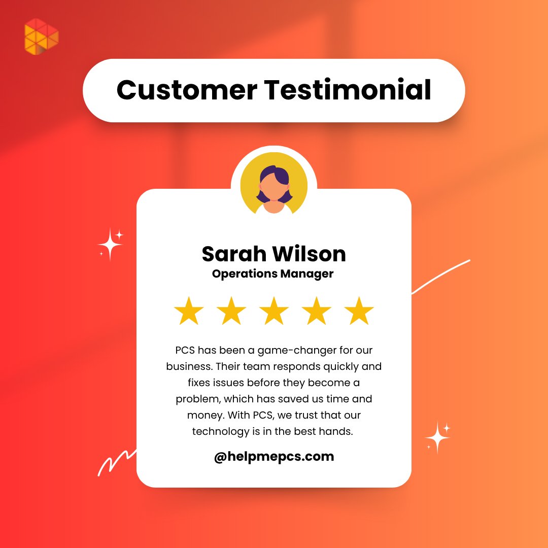 helpmePCS's tweet image. Our clients say it best. 🌟

We’re proud to be the IT partner businesses trust to keep things running smoothly.

#helpmepcs #managedIT #managedservices