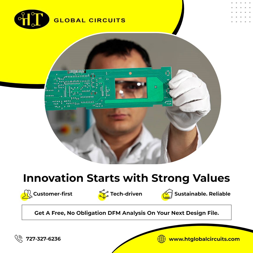 HTGlobalCircuit's tweet image. At HT Global Circuits, our values guide everything we do:
· Customers first
· Keep innovating
· Protect the planet
· Deliver reliable PCBs worldwide

That’s our vision and we’ve been doing it for 35+ years.

Request a quote today!  htglobalcircuits.com/company-values…
#HTGlobalCircuits #PCB