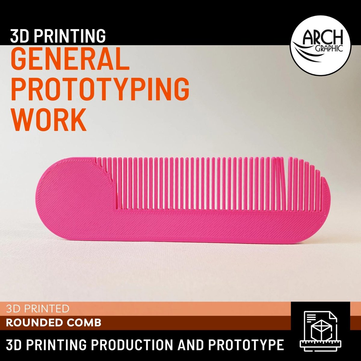 3d_archgraphic's tweet image. 🖌️ 3D Printing Rounded Comb
#3dprinting #comb by ARCH GRAPHIC 3D Printing in UAE
🔗 arch-graphic.com
#3dprintinginuae #3dprint #uae #dubai #mydubai #abudhabi #sharjah #3Dtechnology #innovation #3Dmodel #haircare 🖨️🧴