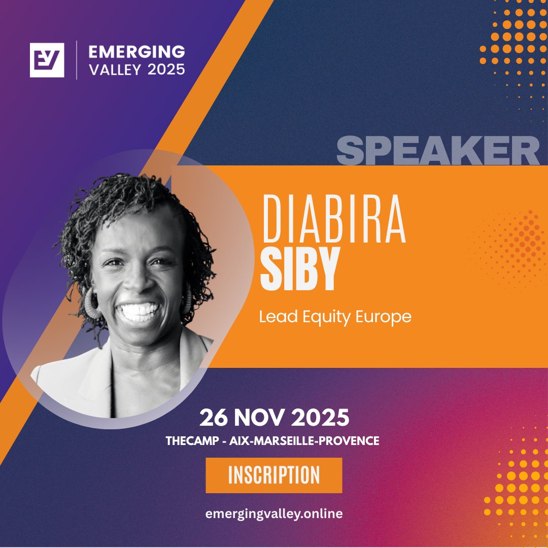 🌍 Meet Siby Diabira at EMERGING Valley 2025 !

Siby Diabira is a Senior Manager at the International Finance Corporation (IFC), based in Paris. She plays a central role in developing new business opportunities and managing strategic relationships with Western European