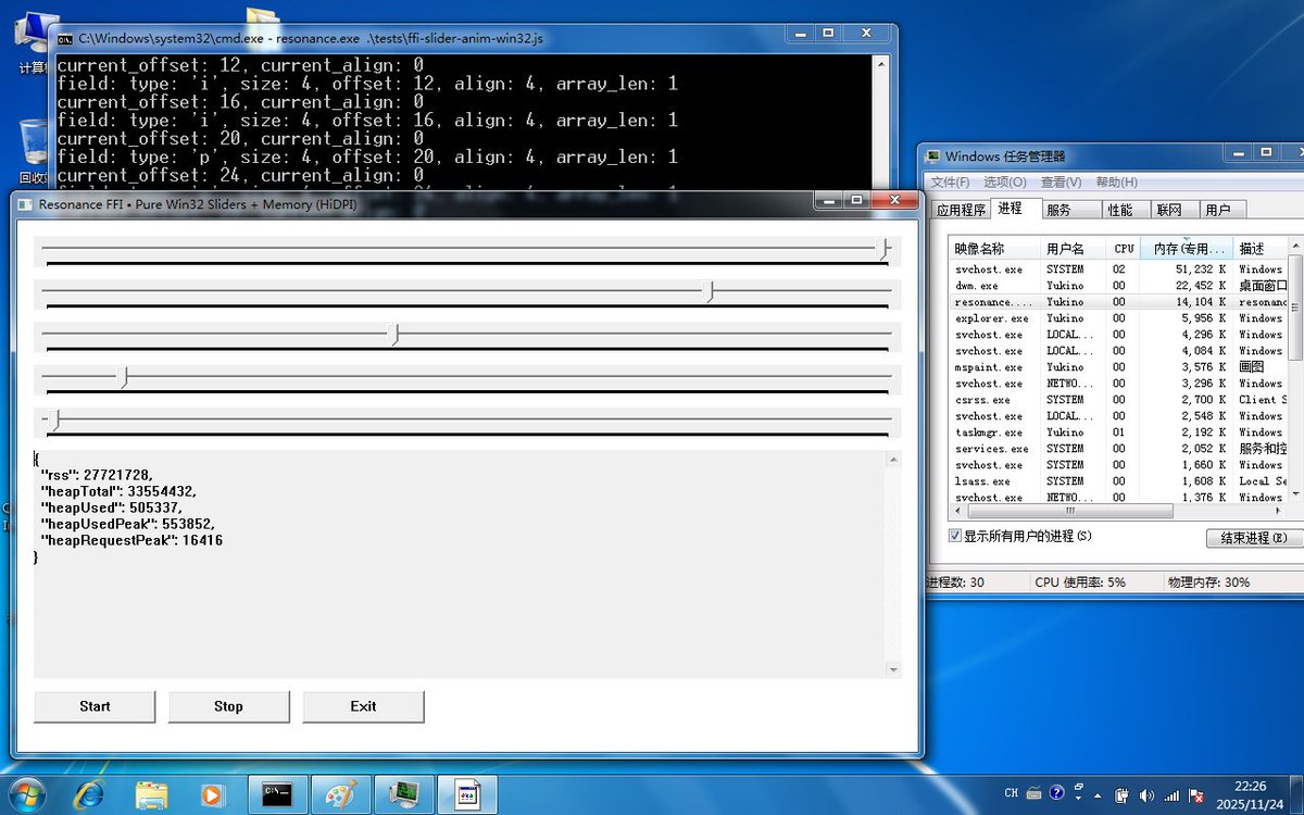 ReimuNotMoe's tweet image. these FFI demos also work on Win7 as expected