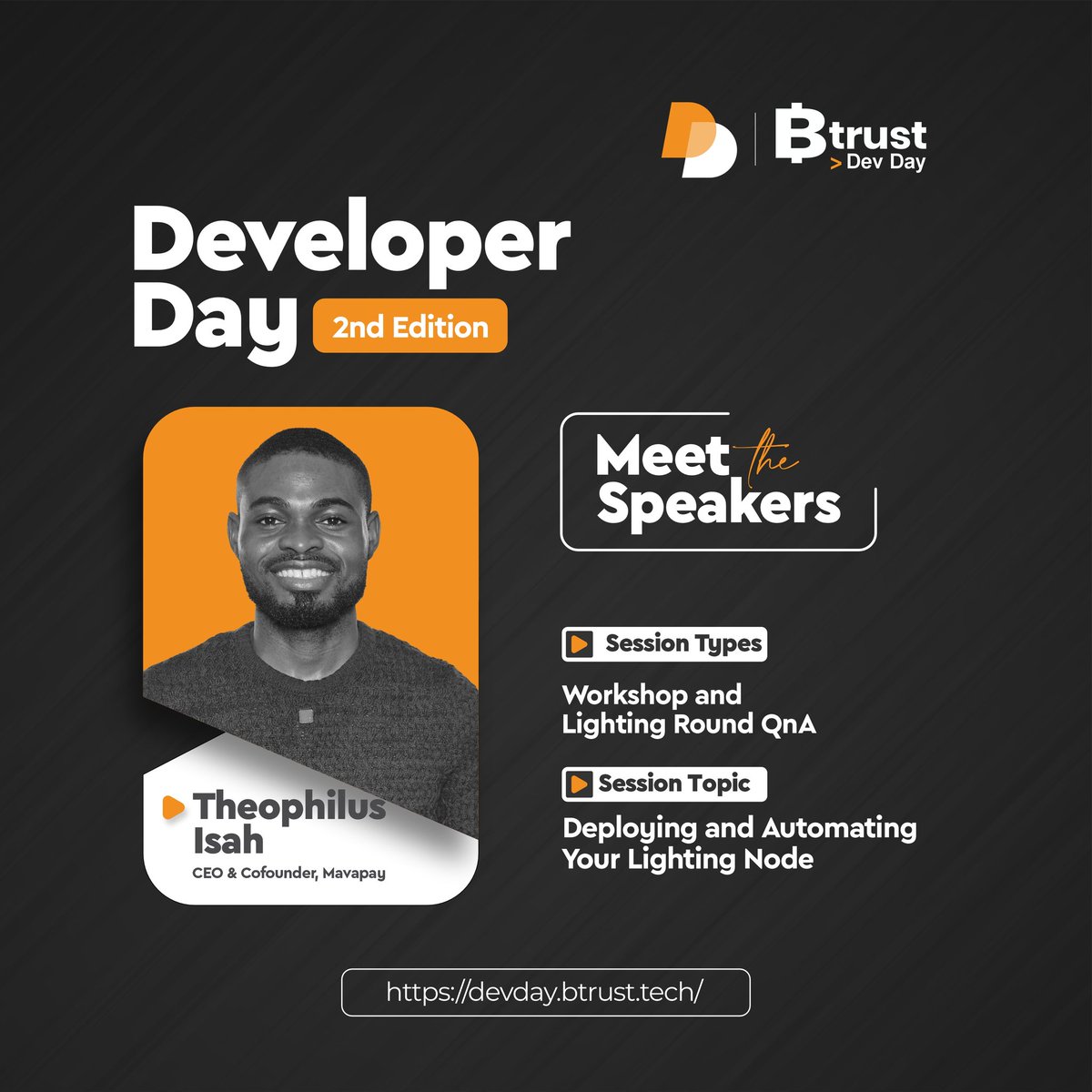 btrustteam's tweet image. We’re excited to have @Extheo, CEO and co‑founder of @mavapay, joining the #BtrustDeveloperDay lineup.🚀

Theo is a dedicated bitcoin advocate and builder working to expand bitcoin adoption and infrastructure across the African continent.

As CEO of Mavapay, he’s pioneering…