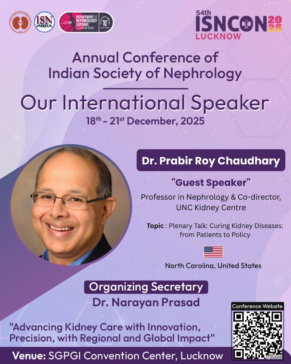 sudeepprakash1's tweet image. Dont muss the plenary ssession on how policy affects nephrology by @PrabirRoyChaudh @isn_india @Isncon25 #ISNCON25