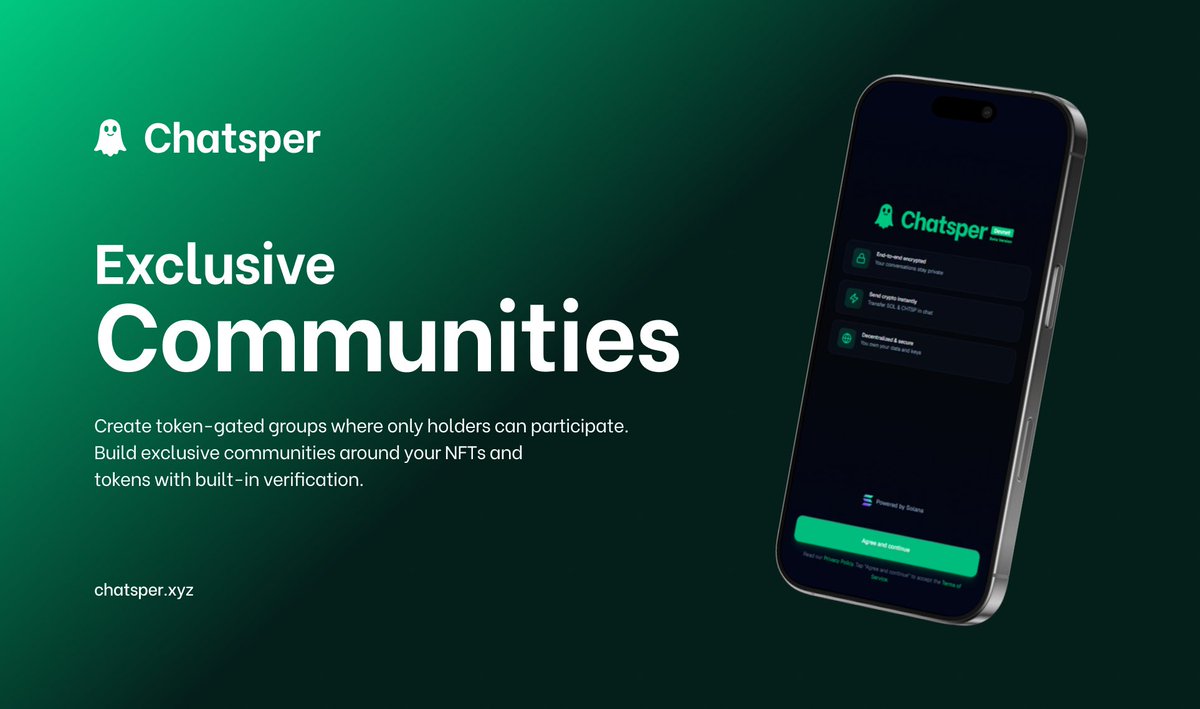 chatsperxyz's tweet photo. Unlock exclusive token-gated communities. Build your Web3 tribe around your NFTs with built-in verification.
Stop waiting for the future.
#Web3Community #TokenGated #NFTs #ChatSper https://t.co/b1KhDwUbeX