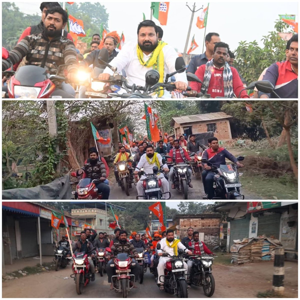 ParthaDist's tweet image. হেলমেট বিহীন জিহাদী দের মিছিল 🤣😜