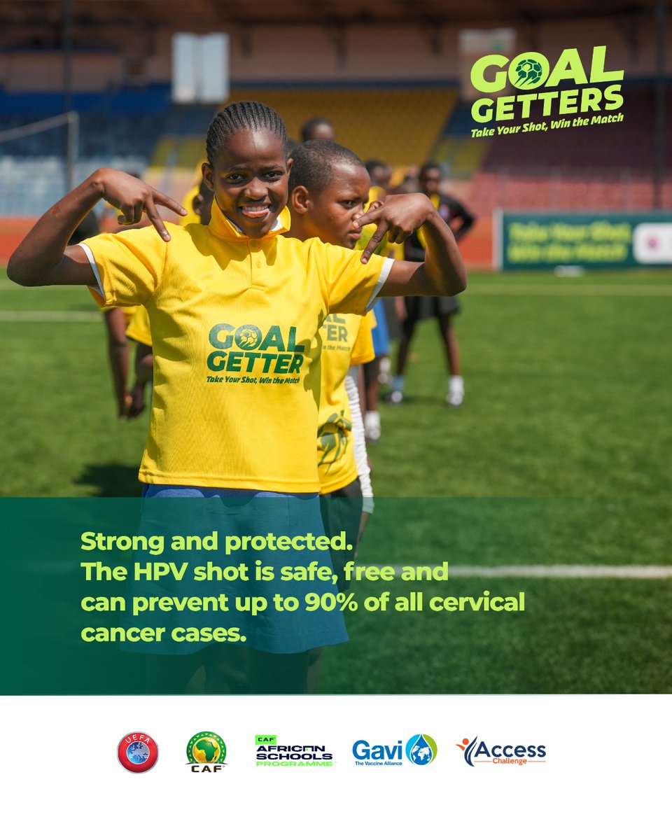 A simple decision today can protect your daughter’s future. 

Parents and caregivers, ensure your daughter receives the free HPV vaccine. It’s one of the strongest shields against cervical cancer. Visit your nearest health facility and keep them safe.

#GoalGetters