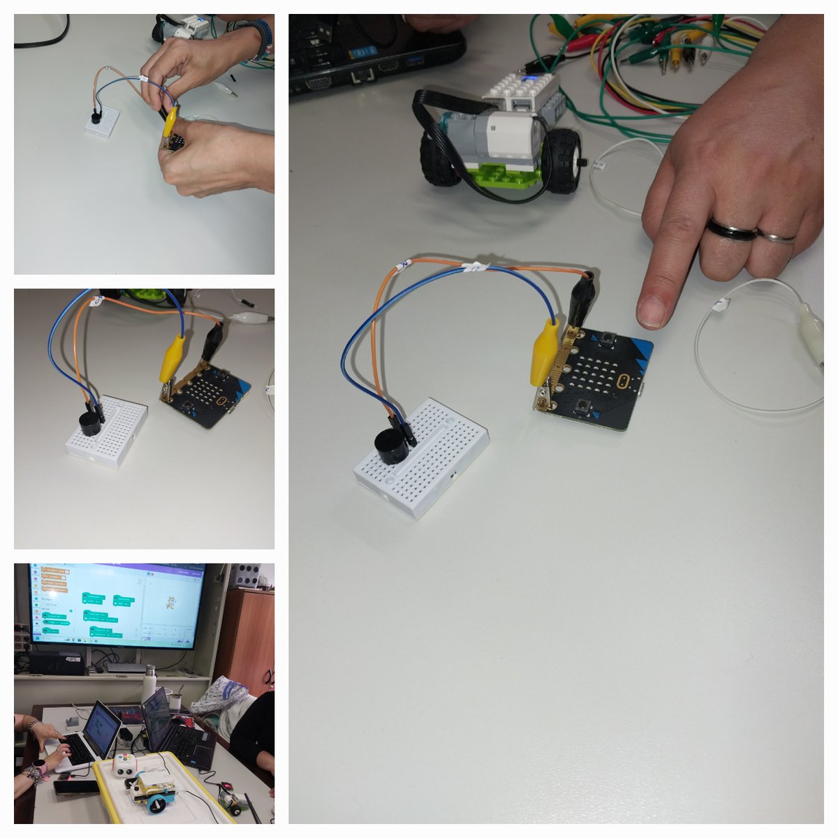 CTECMONTEVIDEO1's tweet image. 📷📷 Programar, crear y experimentar: así se vive la formación en programación y robótica, a través de propuestas con Micro:bit, Scratch y LEGO WeDo.

#programacion #roboticaeducativa #microbit #scratch #LEGOwedo #pensamientocomputacional #innovaciondocente #tecnologiaeducativa