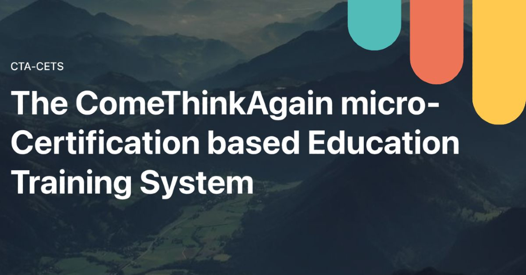 comethinkagain's tweet image. 🧩 The #ComeThinkAgain CETS is taking shape and its content is now coming to life.

12 micro-courses for Primary, Secondary &amp;amp; VET teachers, from #ComputationalThinking to #GreenSkills.

Pilots are underway to refine and finalise the system bit.ly/4nG3aa7
#TeacherTraining
