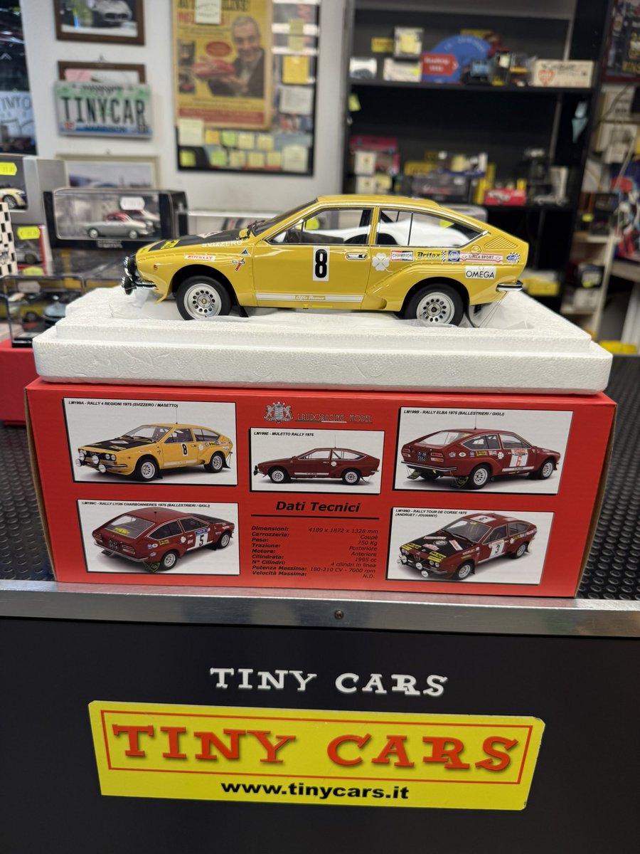 cars_tiny's tweet image. Alfa Romeo Alfetta Gr.2 Autodelta Rally 4 Regioni 1975 Svizzero Masetto Laudoracing Scala 1:18 a 159€ #tinycars #models #alfaromeo #scala118 #scalemodel #modellismo #rally #laudoracing