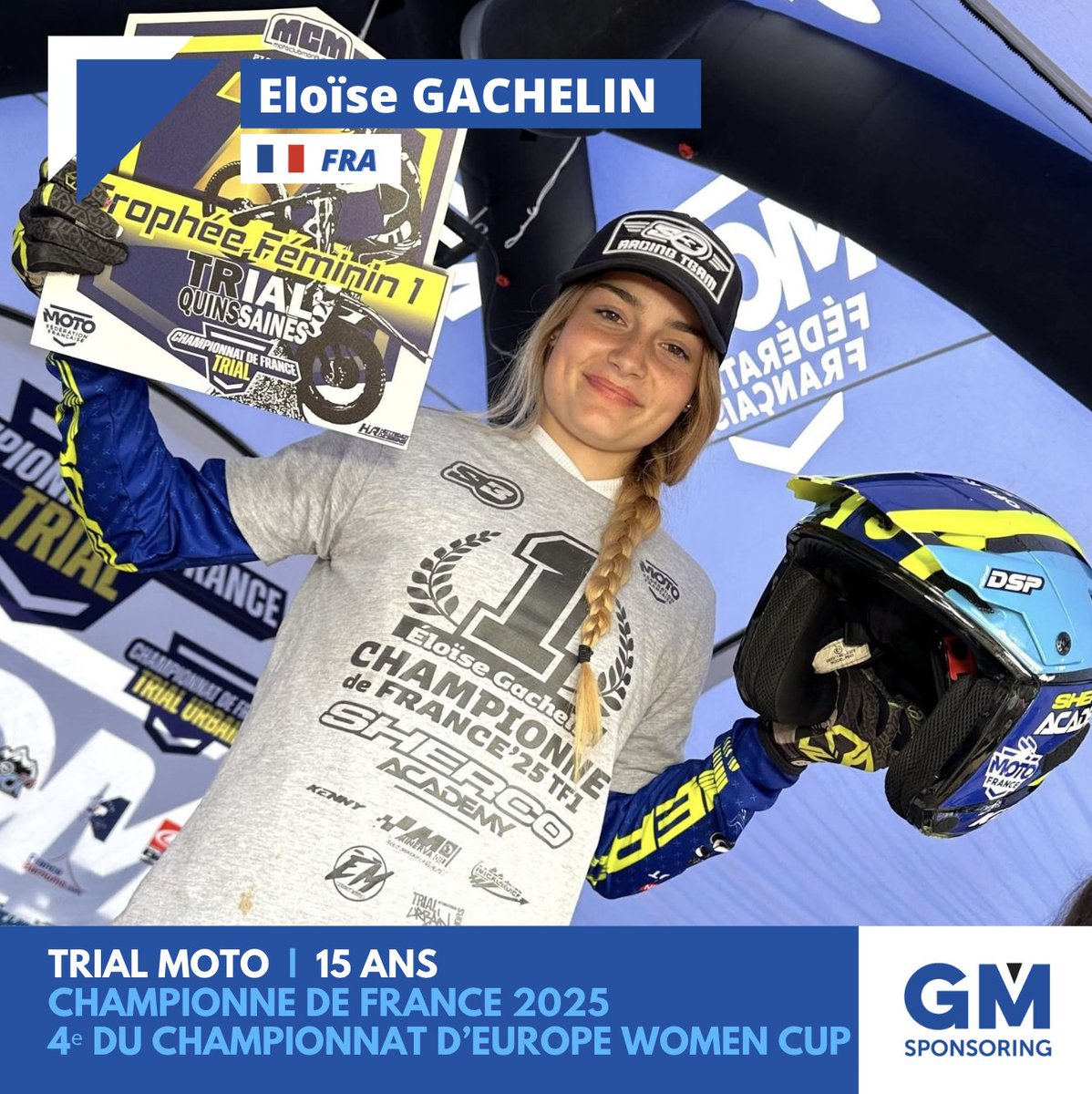 💥🏍️ #TrialMoto | Associez votre marque à l’une des futures grandes pilotes françaises

À seulement 15 ans, Éloïse Gachelin s’impose comme l’un des talents les plus prometteurs du Trial Moto. Championne de France TR3 2025, membre de l’équipe de France Espoir Mondial et