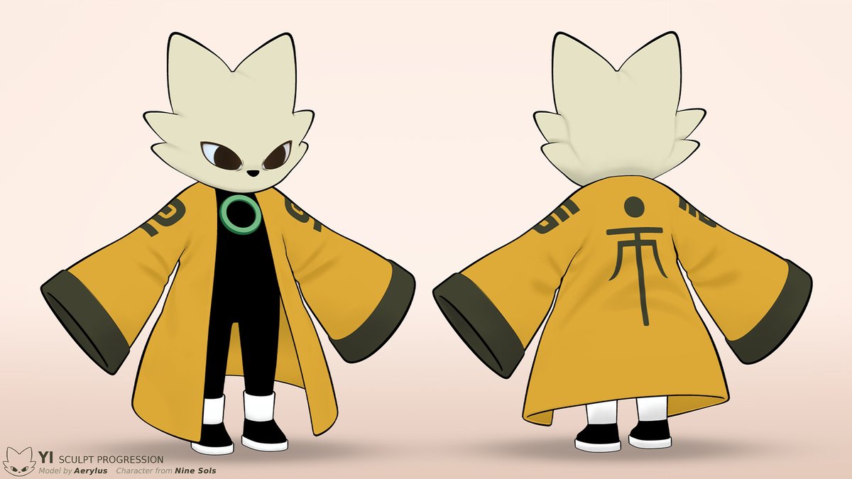 Yi Update. Lineart render. This will be the last update for the Yi 3D development.