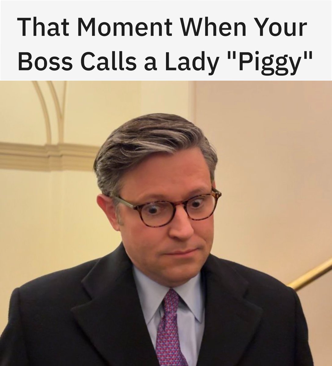 When your boss, in front of cameras, starts name-calling.