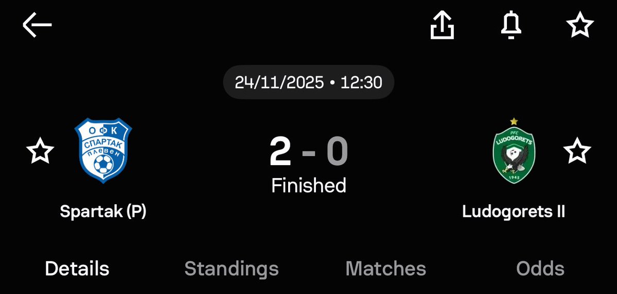 TipsterCharlie's tweet image. We start the day with a nice winner for #ProjectML 👊

Spartak Plven @ 2.50 ✅ (some even got 3.00+)