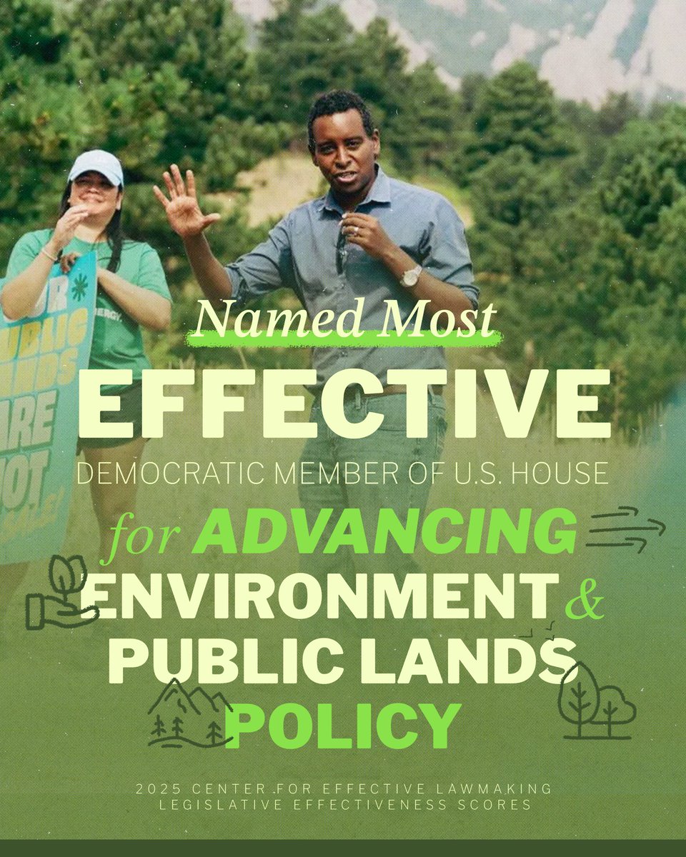 RepJoeNeguse's tweet image. Incredibly honored to be named by @TheLawmakers as the most effective House Democrat for advancing environment &amp;amp; public lands policy!

Last year, 8 of my bills were signed into law — the 2nd most in the House — and I’ll keep delivering results for Western &amp;amp; Northern Colorado.