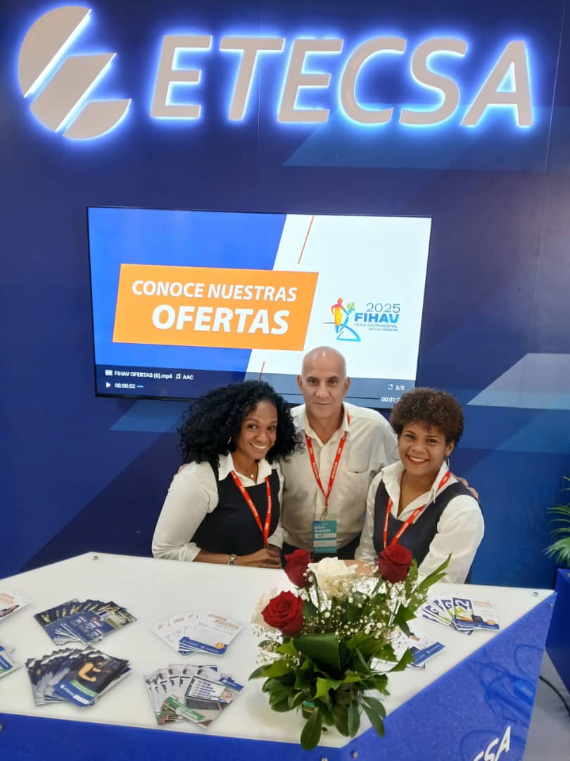 🚀✨ <a href="/ETECSA_Cuba/">ETECSA</a> en #FIHAV2025 📢  
👉 Visítanos en nuestro stand y descubre increíbles ofertas‼️
⌚️📱🌐💻
✨ Estamos en el Pabellón 14, te esperamos 😉
#EtecsaConCuba 💙🇨🇺