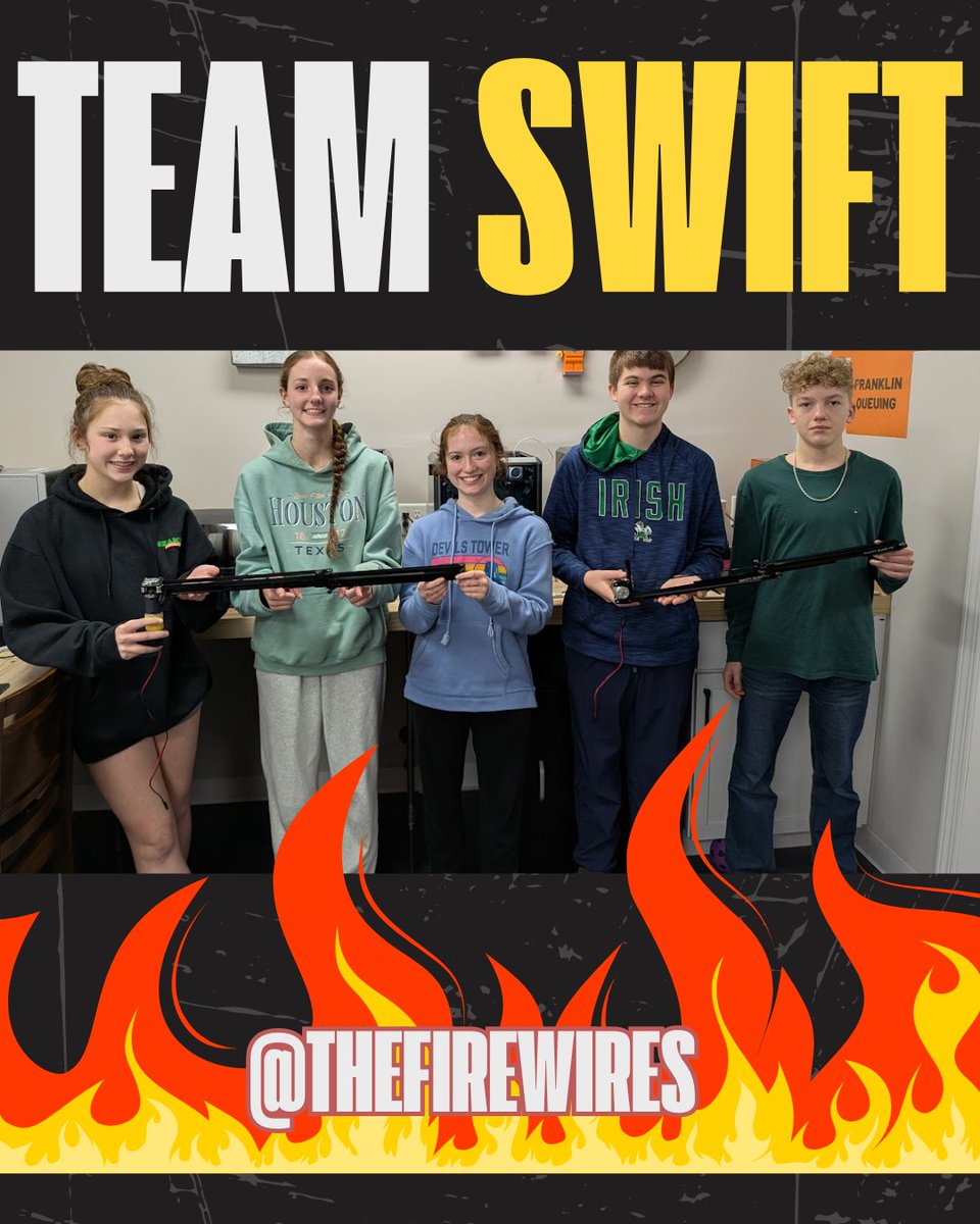 thefirewires's tweet image. 12014 is proud to be Team Swift this year. @swiftrobotics thanks so much for sponsoring us.

#TeamSwift