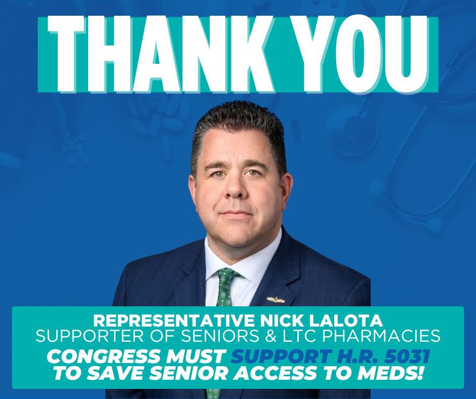 We’re grateful to welcome <a href="/RepLaLota/">Congressman Nick LaLota</a> as a new co-sponsor in our endeavors to further along H.R. 5031! This vital piece of legislation, the #LTCPharmacyFix, preserves millions of seniors’ access to specialized #LTC services as Medicare drug price negotiations reshape the