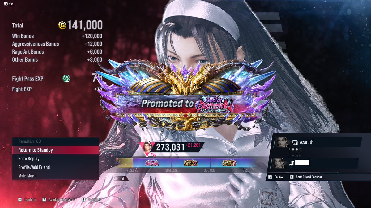 Azarlith's tweet image. We're finally here with #T8_Jun! After a lot pattern recognition exercise, we poke and cancan to victory! 
#TEKKEN8 #JunKazama #T8_GoD