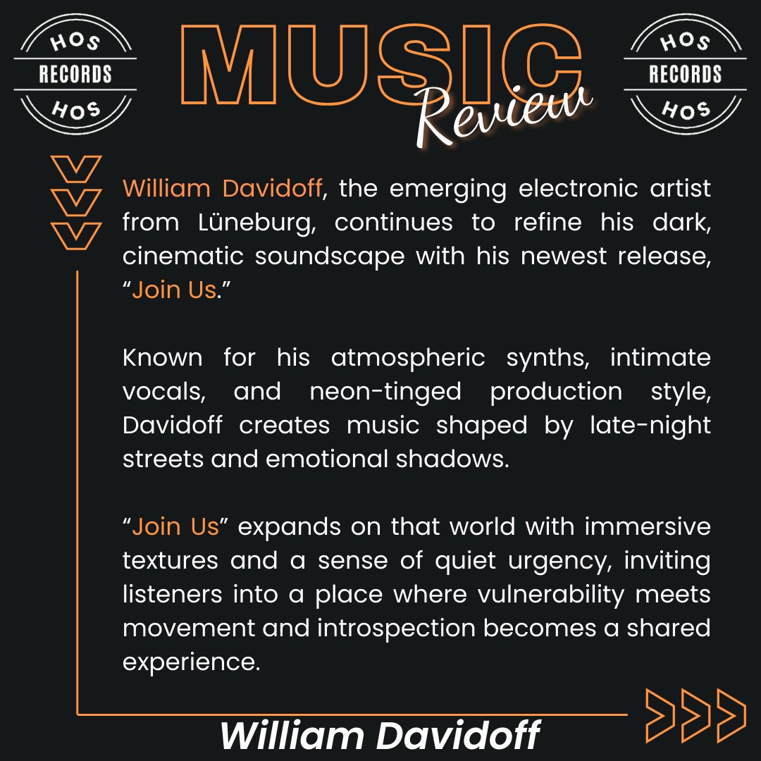 HosRecord's tweet image. 🚨Discover : William Davidoff
👉New release Out Now !

✅ Spotify : open.spotify.com/artist/0HkpOpZ…
 
🚨Your music review here (or DM us):
app.musosoup.com/submit/HOSReco…

#curator #electronicmusicproducer
