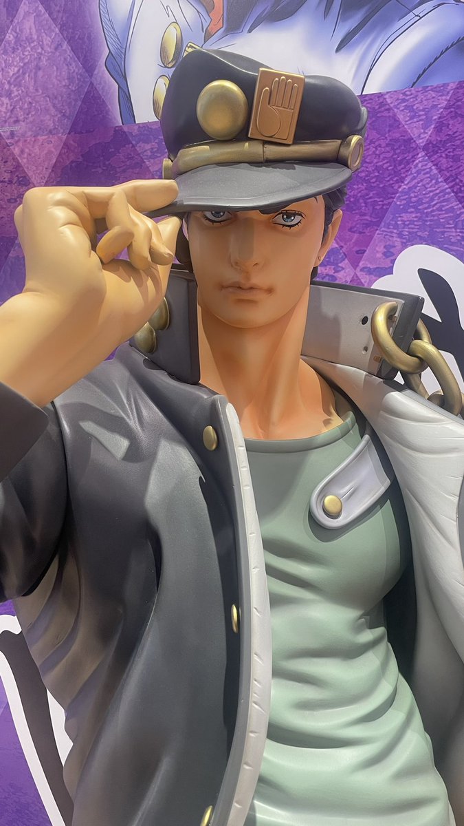 LCDR8bit's tweet image. namcoレイクタウンでは等身大！空条承太郎に逢えるッ！！