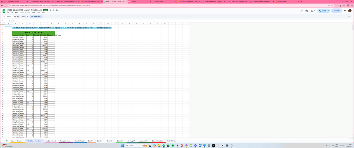 kenny_Ini's tweet image. Just wrapped up hands-on practice with Excel Lookup Functions &amp;amp; IF Statements! 🔍📊
VLOOKUP, XLOOKUP, IF, AND, OR  all finally clicking together.
Every formula takes me one step closer to becoming a stronger data analyst. 💪✨
#Excel #DataAnalytics #LearningInPublic